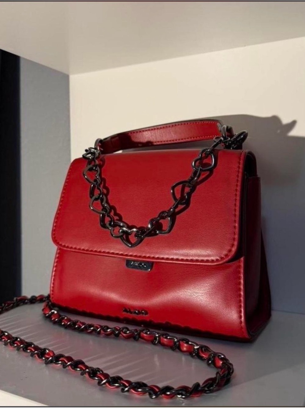 Aldo  Leather Top-Handle Crossbody Bag - Unbranded